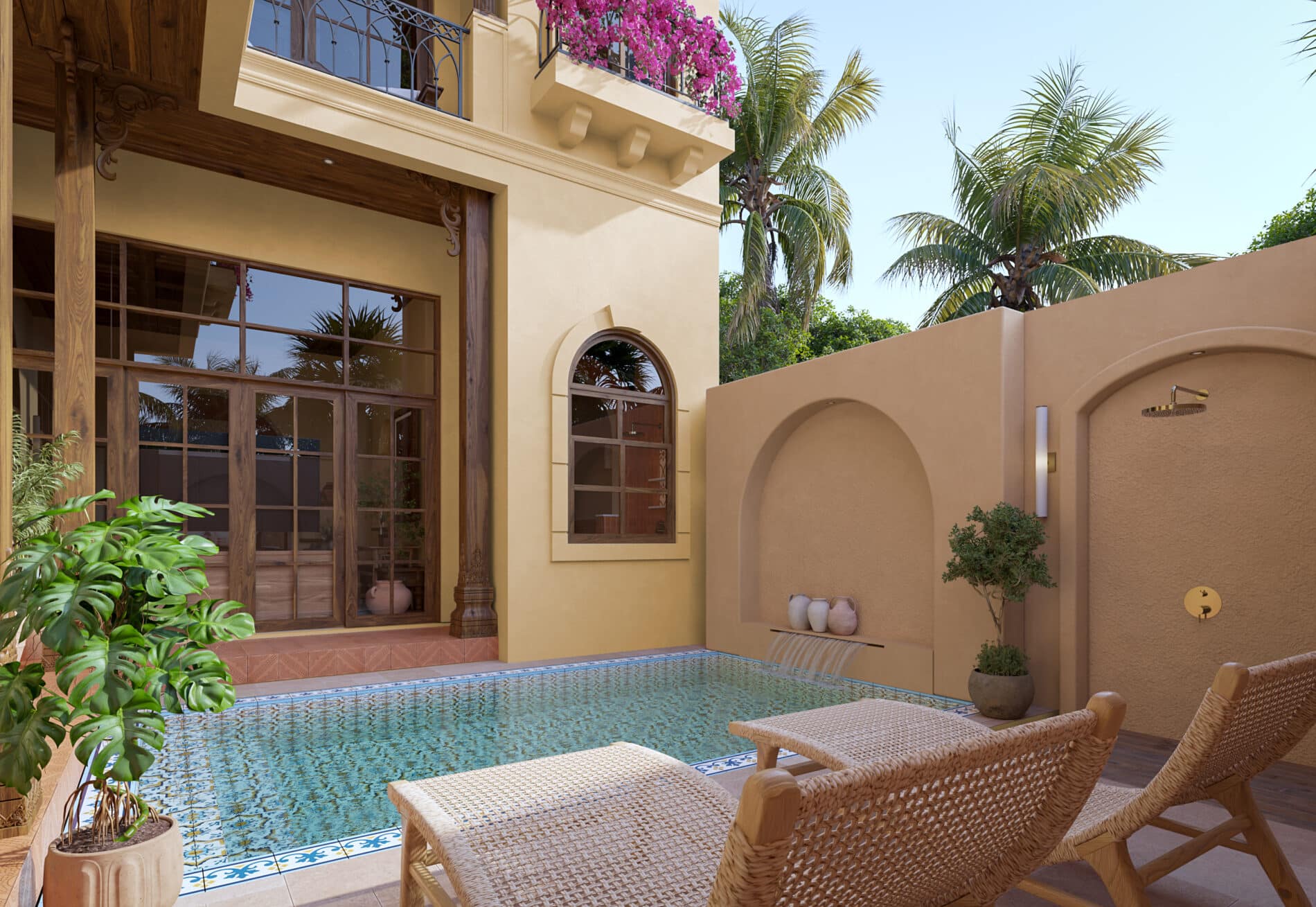 Exclusive 3-bedroom villa inspired by Spanish artitecture