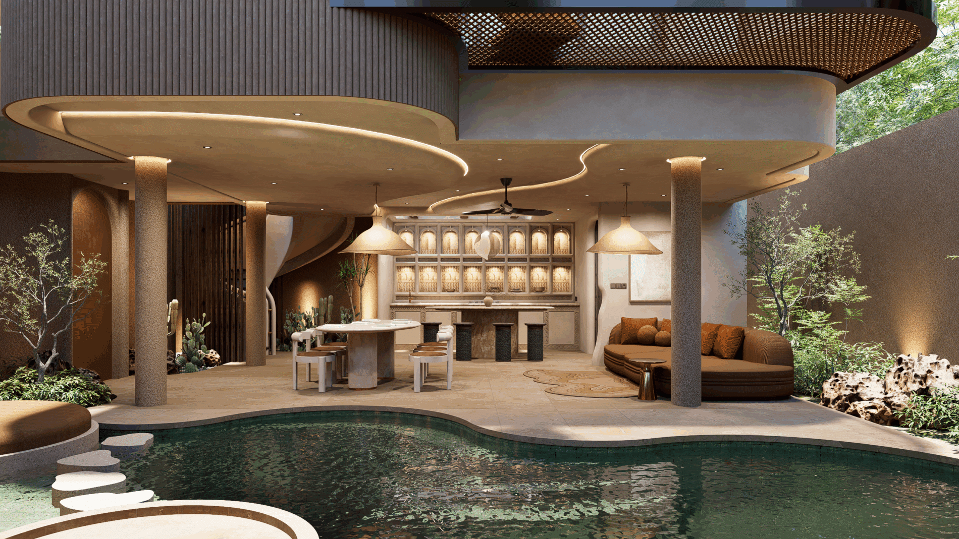 Extraordinary luxurious villa complex