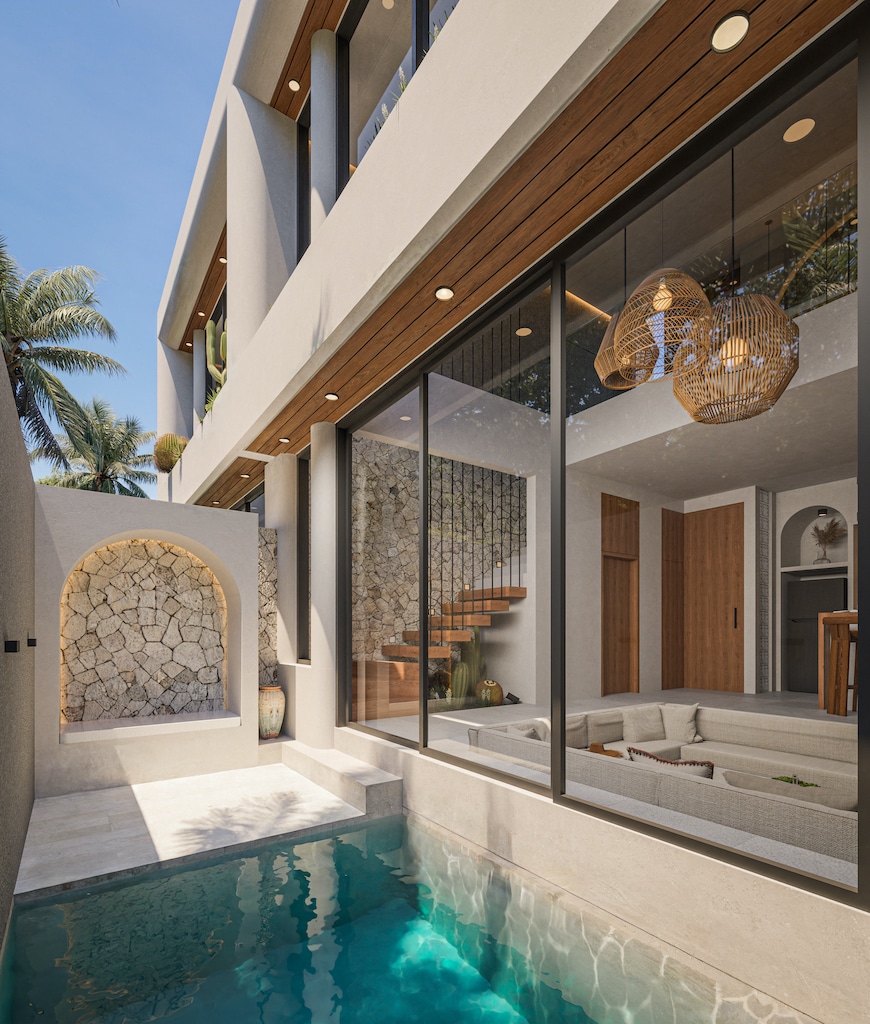 Modern Mediterranean 1-Bedroom Villa in Bingin