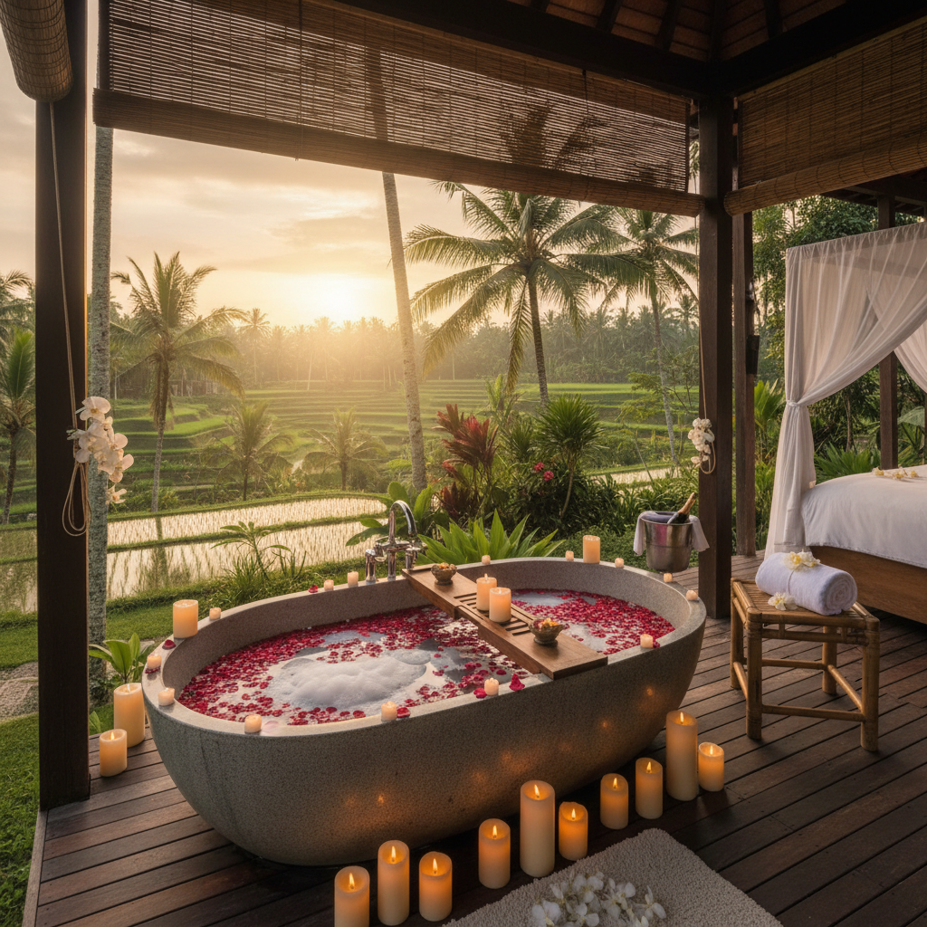Romantic Rice Field Retreat in Ubud