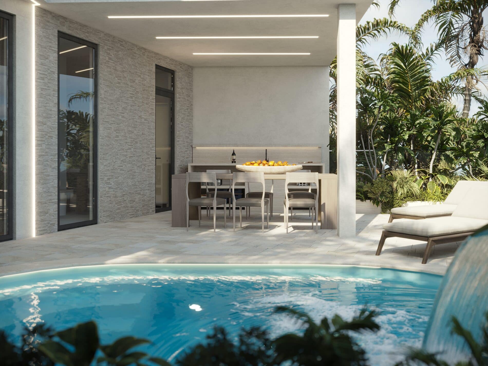 Villa in Pandawa with ocean view