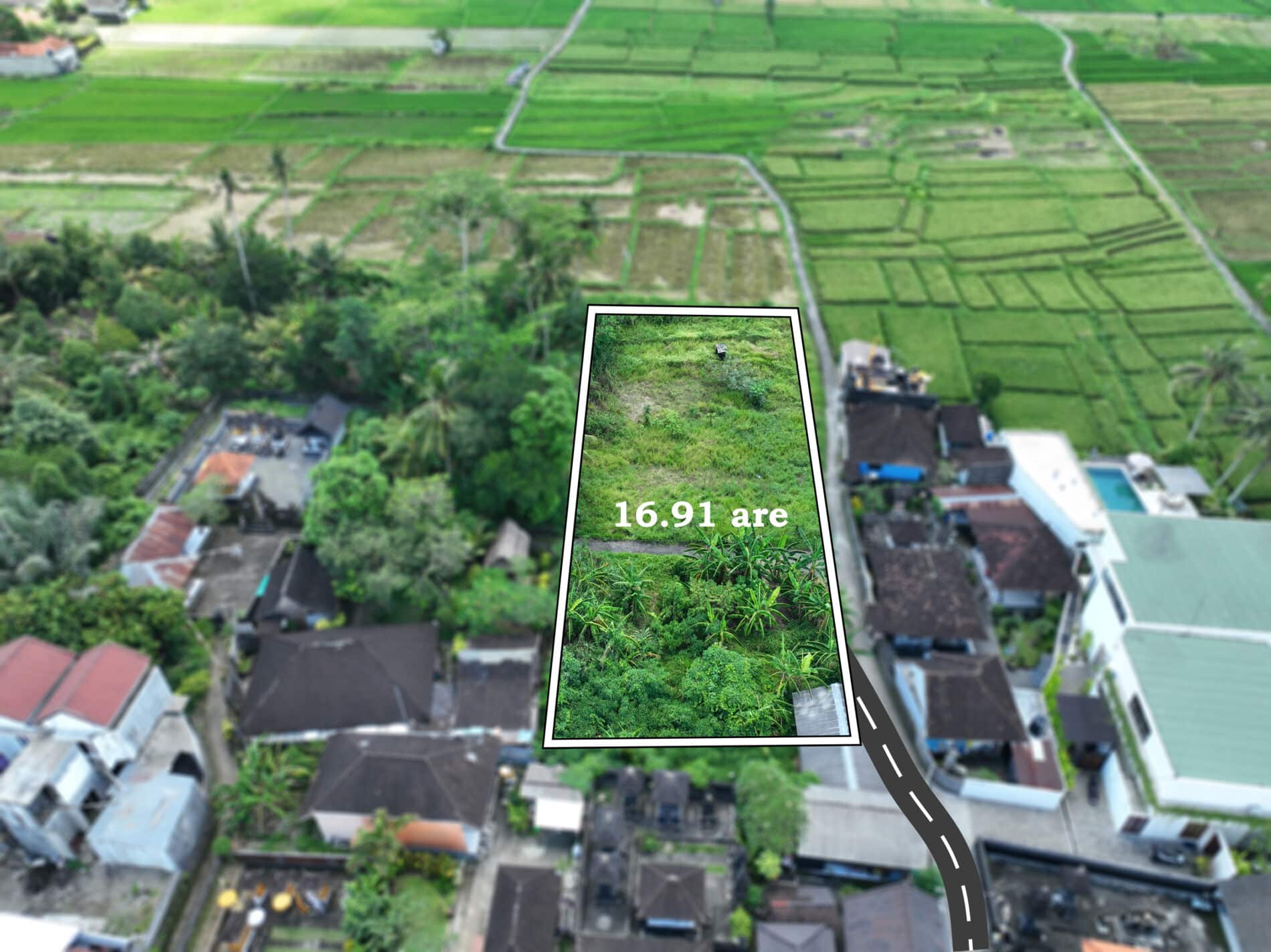 leasehold 16.9 are land in Cepaka