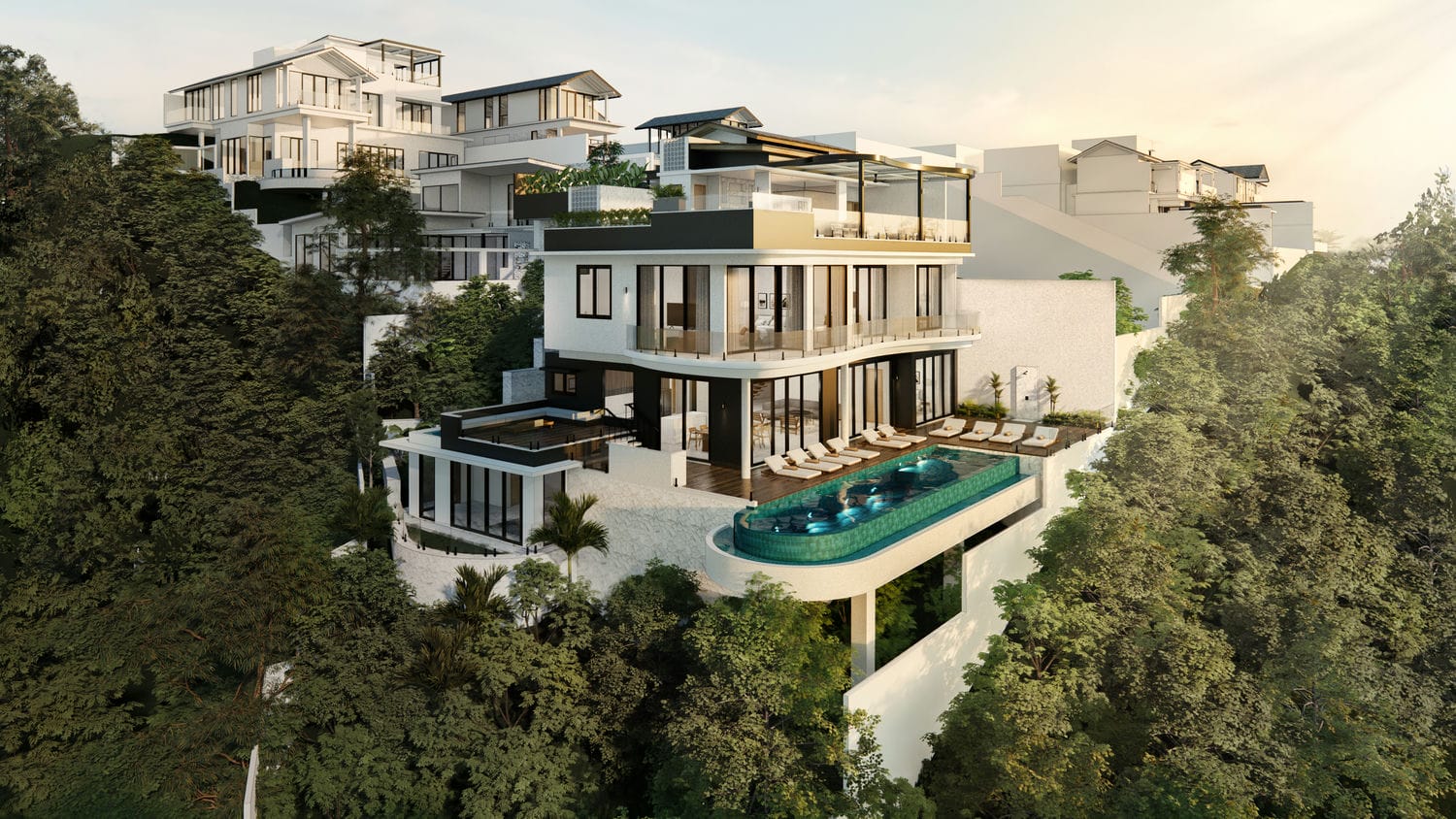 Luxurious clift-top villa in Bingin with breathtaking view
